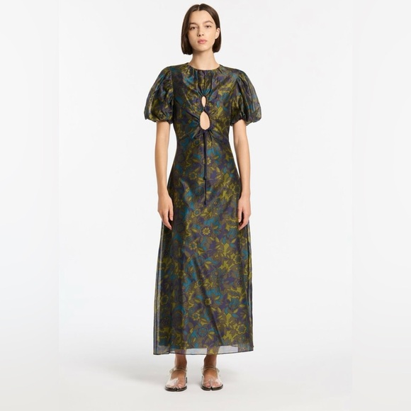 SIR the label Dresses & Skirts - SIR. The Label Valerio Keyhole Maxi Dress Jardin Silk Floral